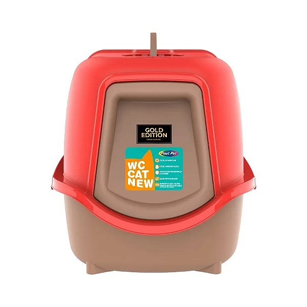 SANITARIO WC CAT NEW GOLD PLASTPET - VERMELHO
