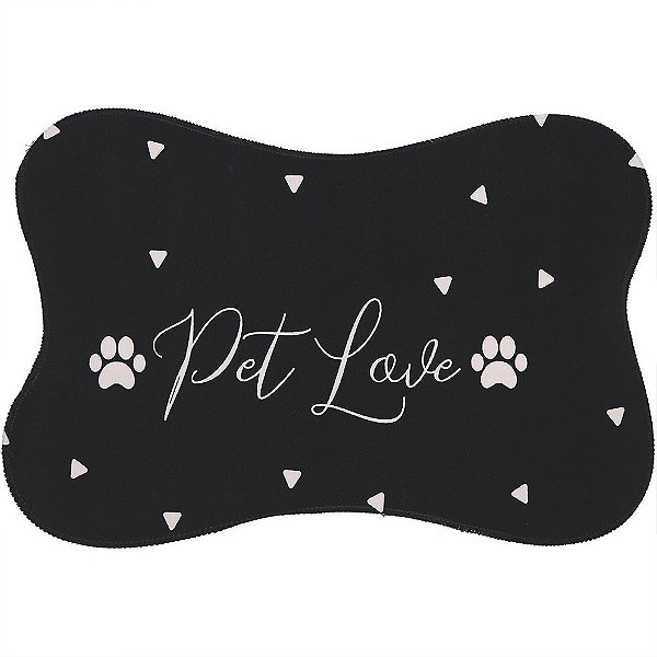 JOGO AMERICANO PRETO PET LOVE