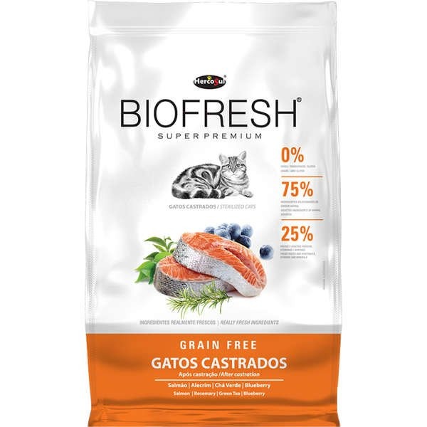 Biofresh Gatos Castrados Salmao 1,5Kg