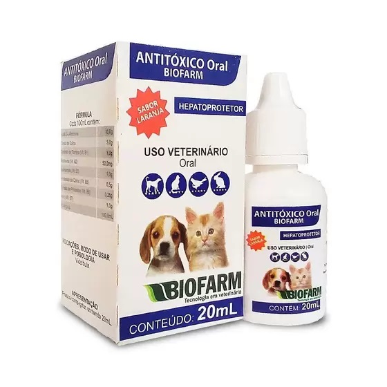 ANTITÓXICO BIOFARM ORAL 20ML PET