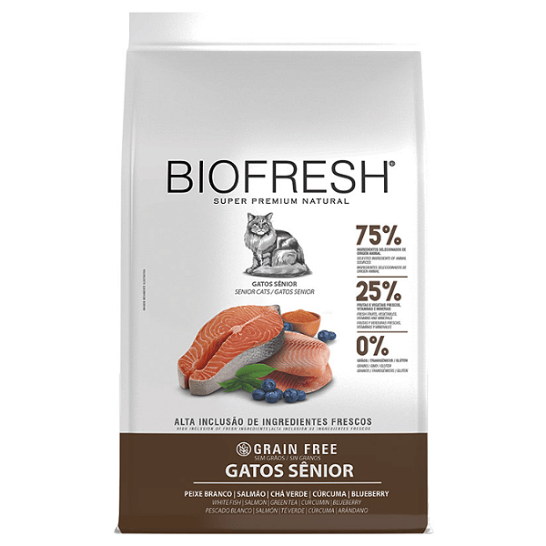 Biofresh Gatos Senior Peixe Branco 1,5Kg