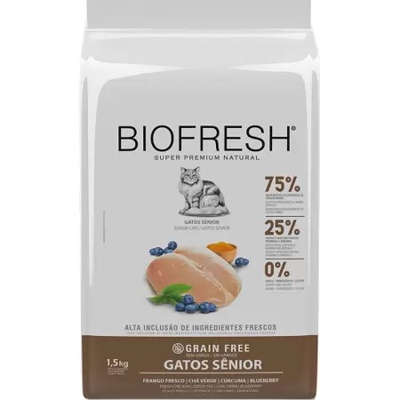 Biofresh Gatos Senior Frango 1,5Kg