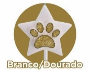 VELA PATA DOG GLITTER DOURADO ANIVERSÁRIO 1UNID