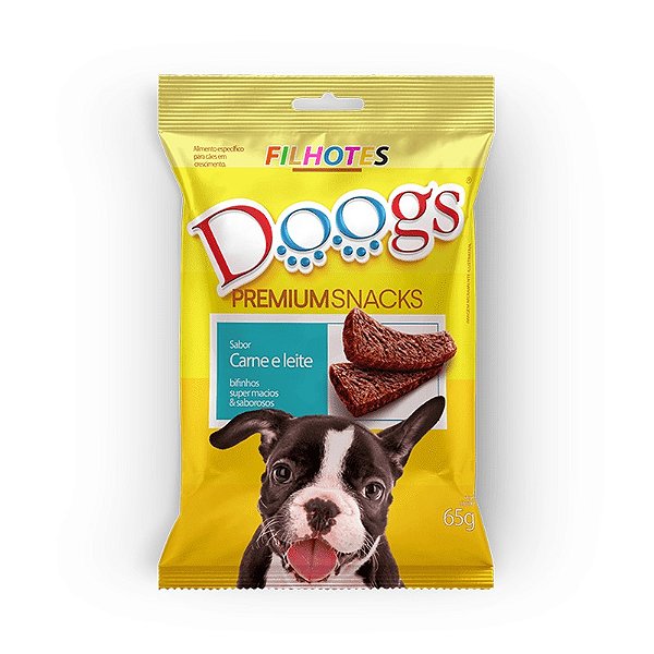 BIFINHO DOOGS CARNE/LEITE 65G GIGAN-T