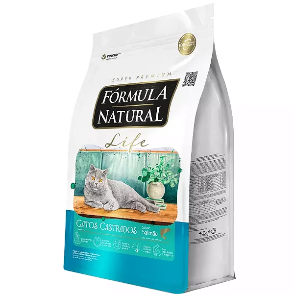 Formula Natural Life Gato Cast Salmao 10,1kg