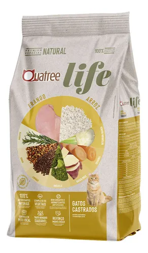 Quatree Life Gatos Castrados 3kg