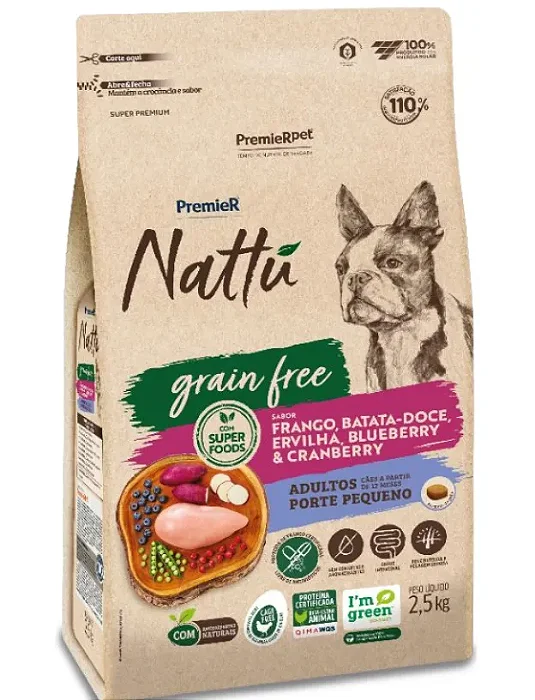 Premier Nattu Caes Ad R Pq Grain Free 2,5kg