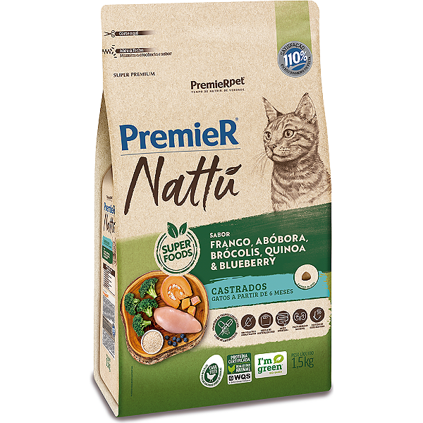 Premier Nattu Gato Ad Cast Abobora 1,5kg