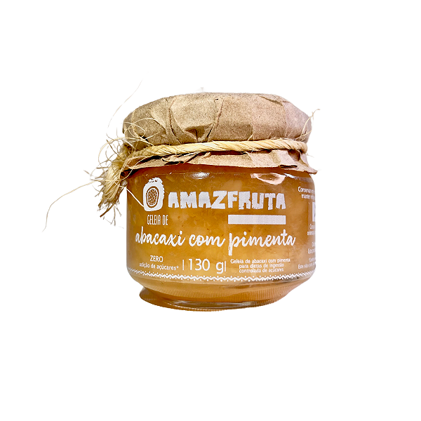 Geleia de abacaxi com pimenta 130g - Sem adição de açúcar