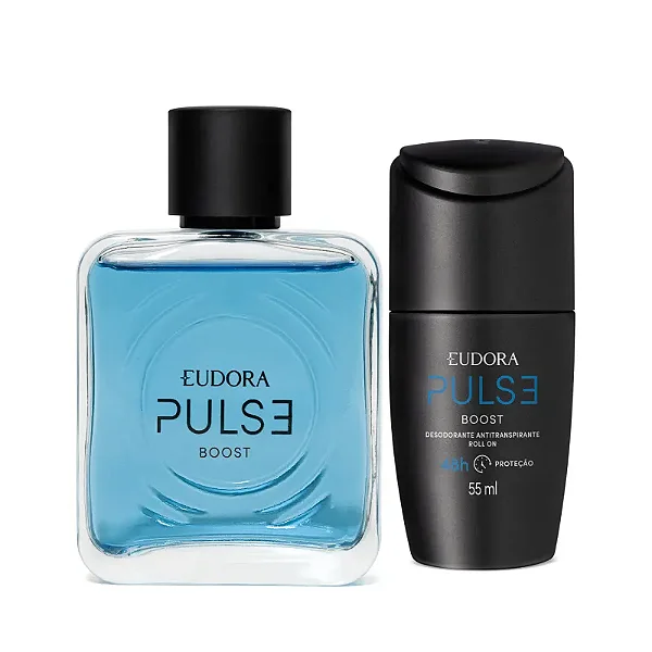 Combo Pulse Boost: Desodorante Colônia 100ml + Desodorante Antitranspirante Roll On 55ml