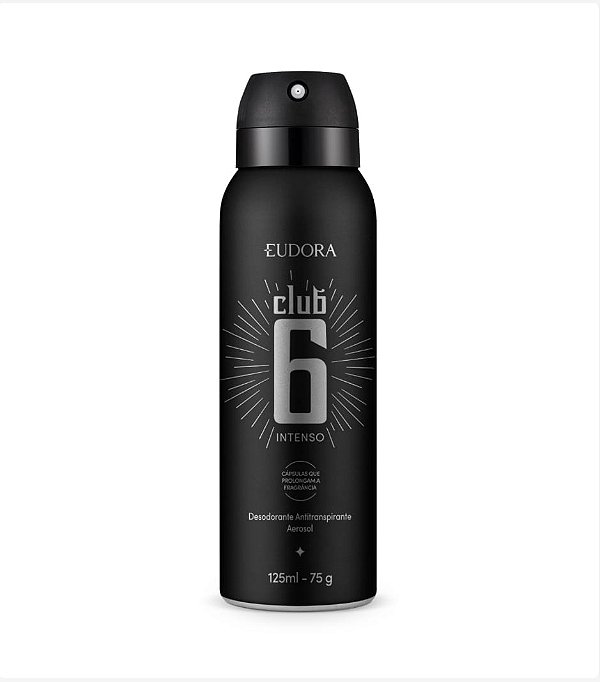 Desodorante Antitranspirante Club 6 Intenso 125ml/75g