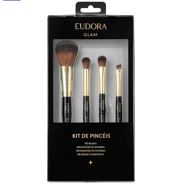 Kit Presente Pincéis Glam (4 itens)
