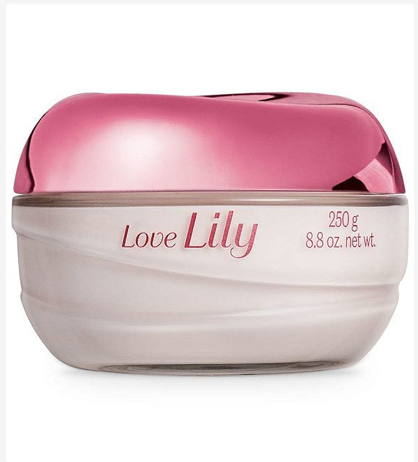Creme Acetinado Desodorante Hidratante Corporal Love Lily 250g