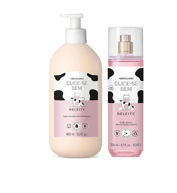 Combo Cuide-se Bem Deleite Loção Corporal 400ml + Body Splash 200ml