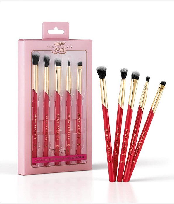 Kit de Pincéis para Olhos Essenciais Niina Secrets