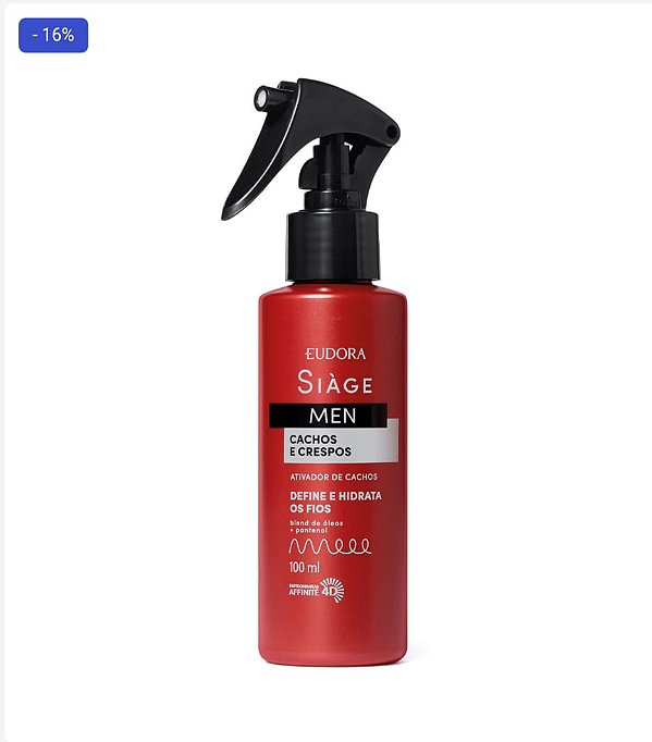 Spray Siàge Men Ativador de Cachos 100ml
