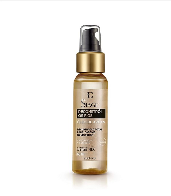 Óleo De Argan Siàge Reconstrói Os Fios 60ml
