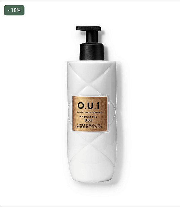 O.U.i Loção Hidratante Desodorante Corporal Madeleine 862 400ml