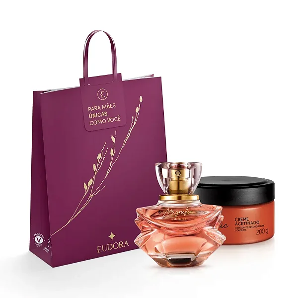 Combo Magnific: Eau de Parfum 75ml + Creme Acetinado 200g + Sacola Eudora M