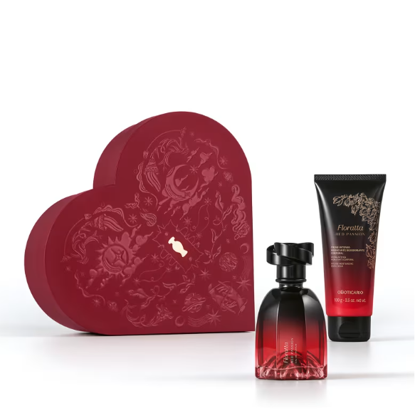 Kit Presente Dia Dos Namorados Floratta Red Passion (2 itens)