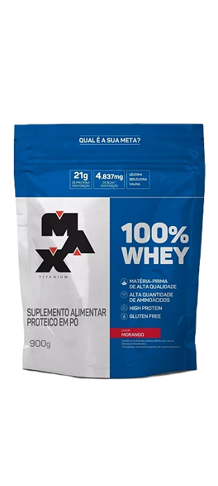 100% Whey 900g Refil - Max Titanium