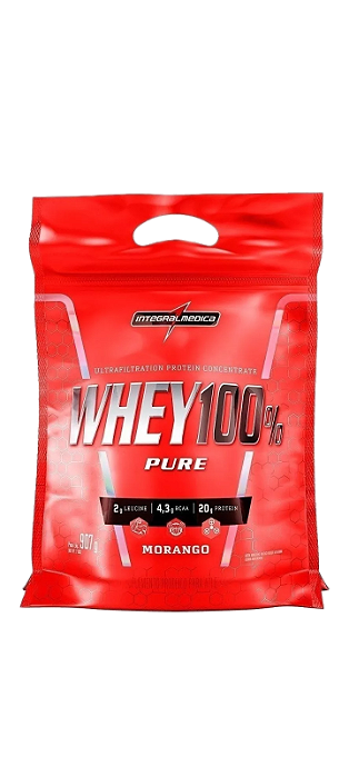 Whey 100% pure Refil 900g - Integral médica