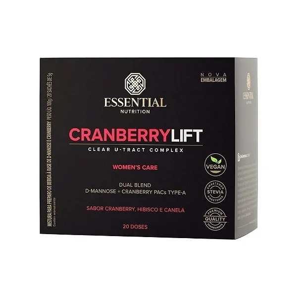 Cranberry Lift 100g com 20 Sachês Essential