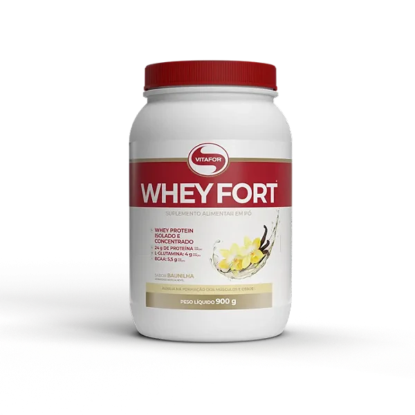 Whey Fort Baunilha 900g Vitafor