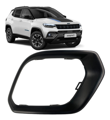 Moldura Farol Milha Direito Jeep Compass Trailhawk 4x4 22/23