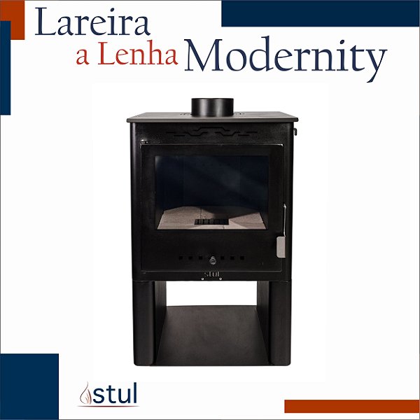 Lareira Modernity com Base