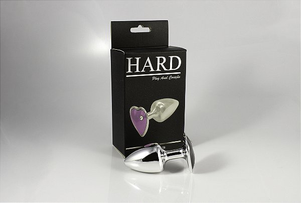 Plug 135gr Coração Cromado Com Detalhe em Strass