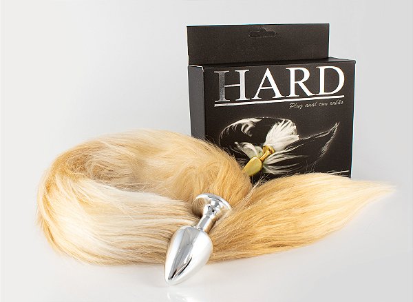 Plug Íntimo 100gr P Cromado com Rabo - Pelucia Importada