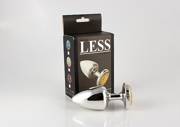 Plug LESS M Cromado com Pedra Cravejada
