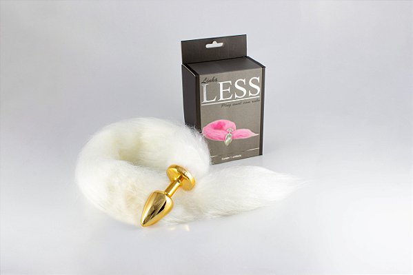 Plug LESS P Dourado com Rabo