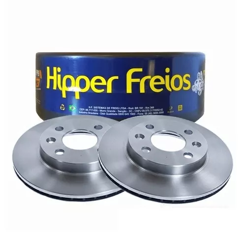 Disco de Freio Ventilado S/Cubo Clio Kangoo Megane Par HF572