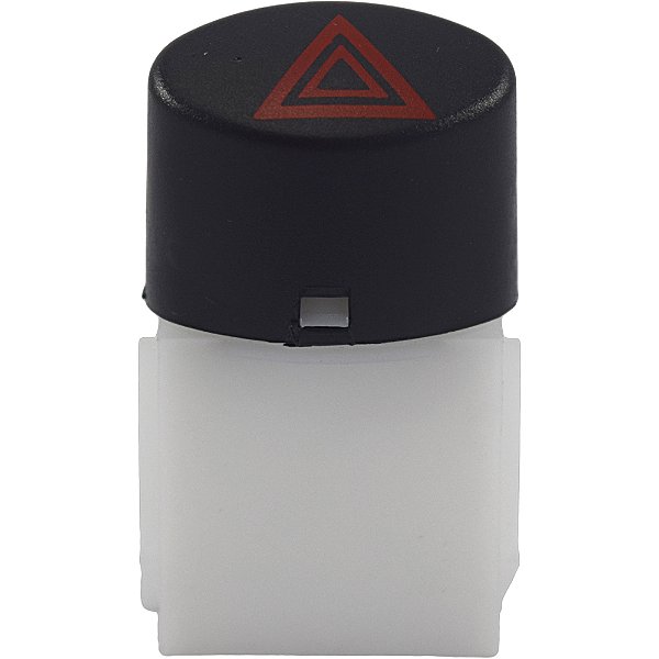 INTERRUPTOR ALERTA FT FIAT 08/ UNO VIVACE/ NOVA FIORINO (OVAL/ PRETO)