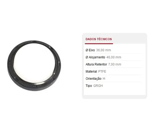 RETENTOR COMANDO VALVULA IMP FOX/UP/VIRTUS/POLO/SAVEIRO/GOL/GOLF TDS 1.6 16V TSI/ 1.0 3CC 12V 14/