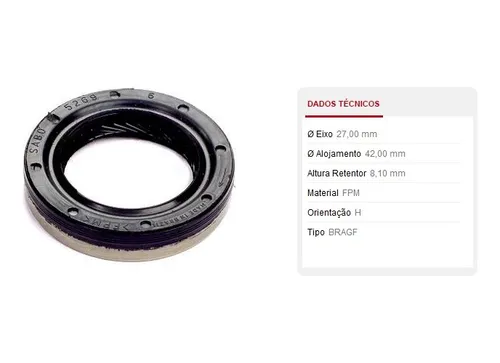 RETENTOR COMANDO VW GOL POWER 1.0