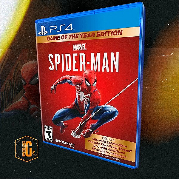 Marvel's Spider-Man: Game of the Year Edition para ps4 - mídia digital