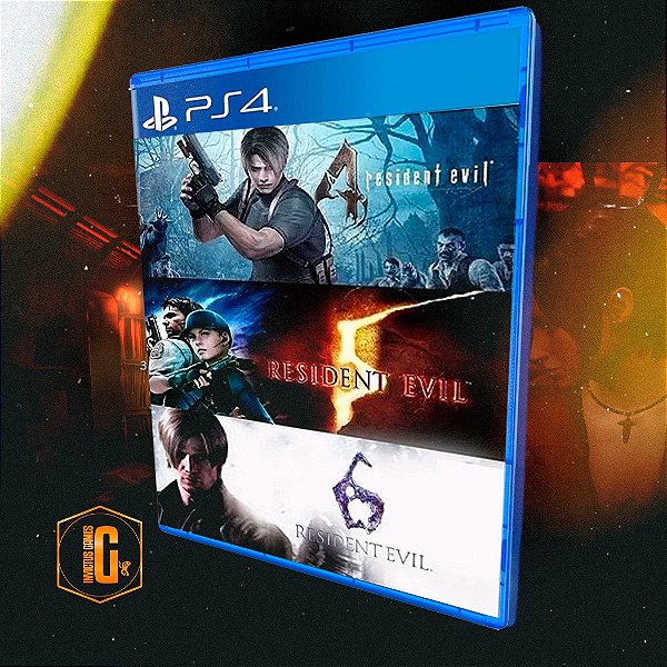 Pacote Triplo Resident Evil para ps4 - mídia digital
