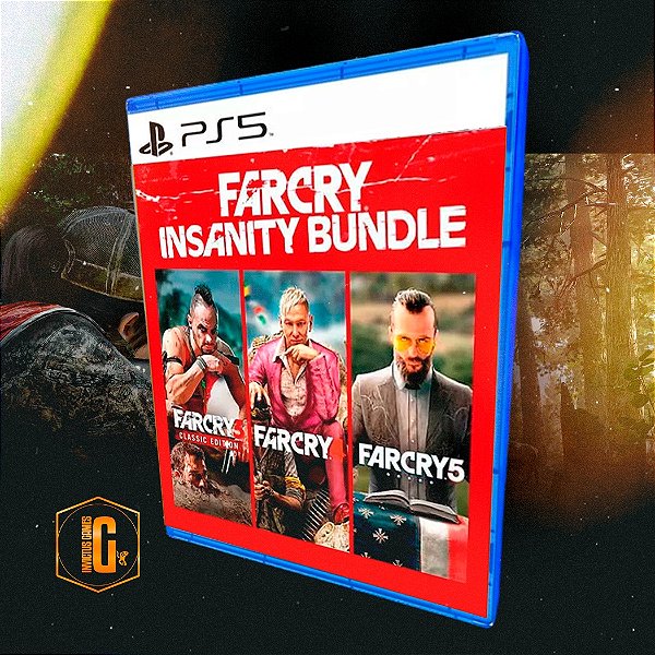 FAR CRY INSANITY BUNDLE 3, 4 E O 5 PARA PS5 - MÍDIA DIGITAL