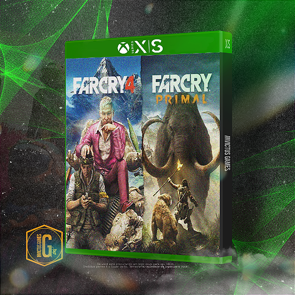 FAR CRY 4 + FAR CRY PRIMAL — EDIÇÃO DUPLA PARA Xbox Series X/S MÍDIA DIGITAL