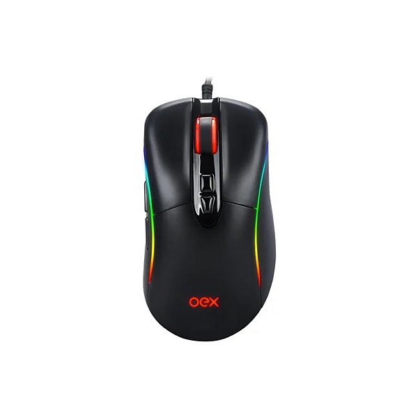 MOUSE GAMER TITAN PRETO MS318 OEX 7 BOTOES