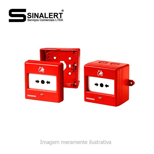 Acionador Manual Endereçável Resetável, Marca: Siemens, Modelo: FDM225-RP