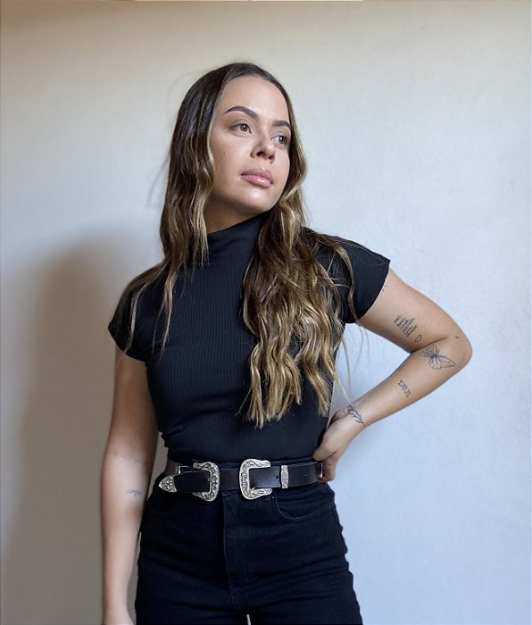 CROPPED PRETO RAVEN