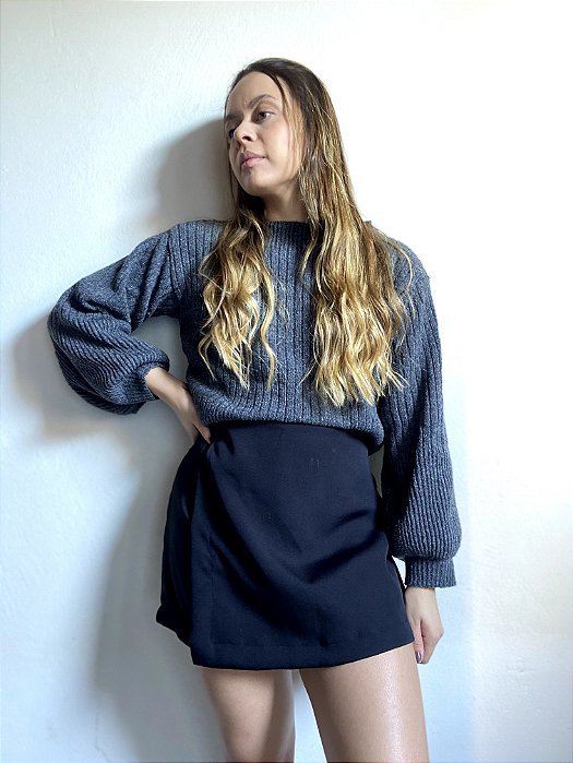 SHORT SAIA PRETO SIGN