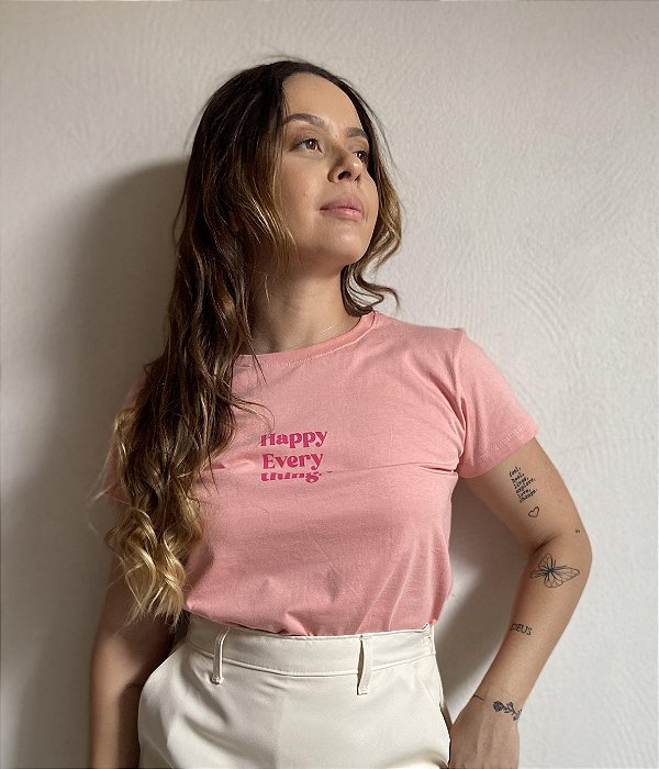 TSHIRT ROSA CLARO ESTAMPADA MAIZE