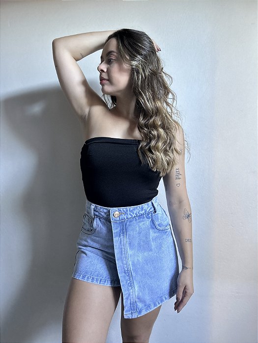 SHORT SAIA JEANS CLARO SALLES