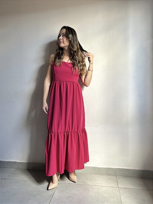 VESTIDO MIDI PINK VIRGÍNIA