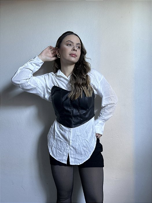 CAMISA MANGA LONGA BRANCO BOURBON